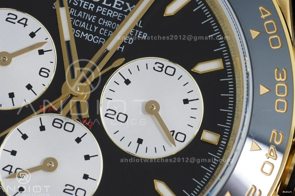 V9 on QF Edition 1:1 Best 126528LN QF4132 Le (Weighted) Mans Daytona YG Bracelet 0421